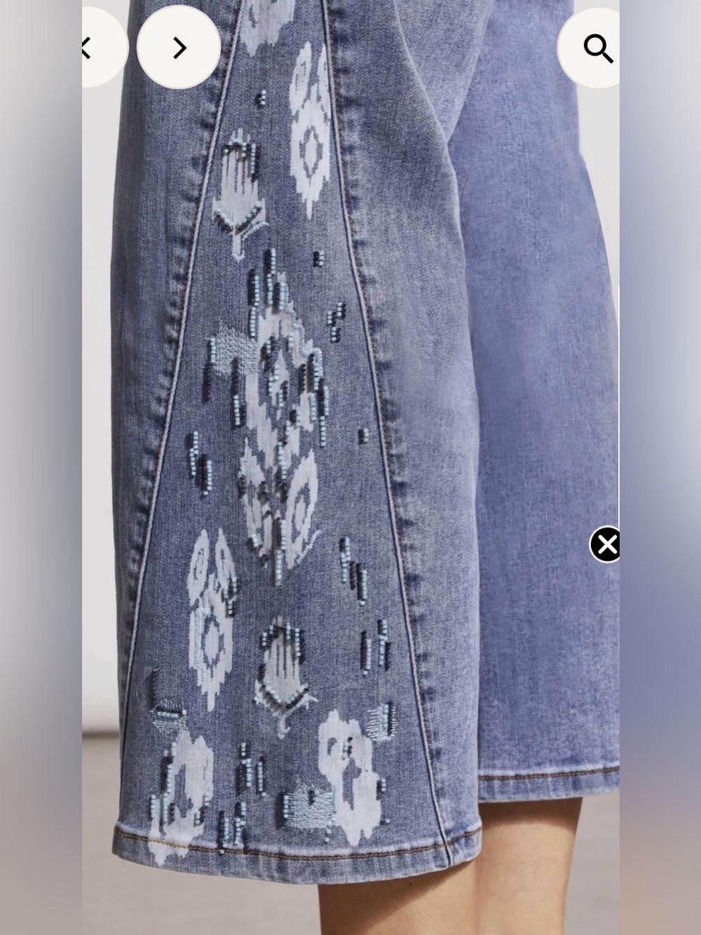 Tribal - Women's Sophia Wide Crop Pants, Size 4. - Picture 3 of 3